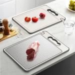 Stainless Steel Reversible Cutting Board, 14.4"x9.8