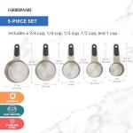 Farberware 5-Piece Stainless Steel Measuring Cups Set