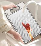 Stainless Steel Reversible Cutting Board, 14.4"x9.8