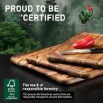 Teak Wood Cutting Board Set - 3 Pack