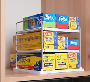 Adjustable 3-Tier Kitchen Storage Organizer