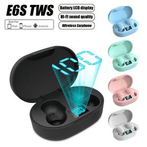 TWS E6S Bluetooth Earphones with LED Display