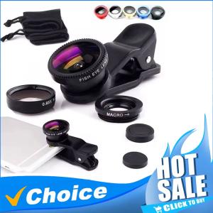 3-in-1 Smartphone Lens Kit: Fisheye, Wide Angle, Macro