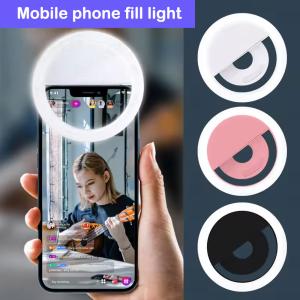 USB Charge LED Selfie Ring Light for Smartphones
