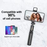 Bluetooth Selfie Stick Tripod with Light for iPhone