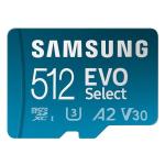 Samsung EVO Select 512GB microSD Card + Adapter