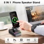 Hupoaf Adjustable Phone Stand with Wireless Speaker