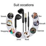 2 Pack Wired Earbuds with Microphone and Remote