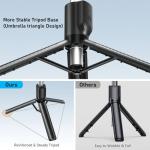 POWOMAO Selfie Stick Tripod with Fill Light
