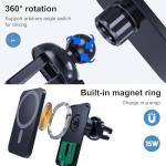 Magnetic Wireless Car Charger Mount for Smartphones