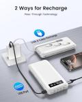 26800mAh Power Bank with 4 Cables & Fast Charging