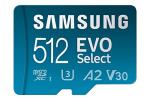 Samsung EVO Select 512GB microSD Card with Adapter