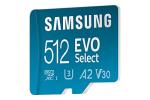 Samsung EVO Select 512GB microSD Card with Adapter
