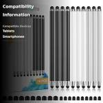 10-Pack 2-in-1 Touchscreen Stylus Pens