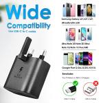 Samsung 25W Fast Charger with 6FT USB C Cable