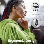Bluetooth Wireless Earbuds with 96H Playtime and Mic