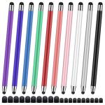 10-Pack 2-in-1 Stylus Pens for Touchscreens