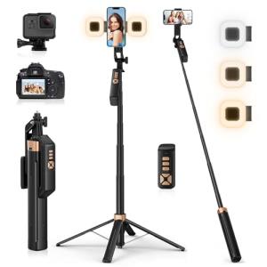 Avaspot 71" Phone Tripod with Lights and Remote