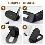 4-Pack Adjustable Foldable Phone Stands - Black & White