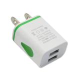 MOBIBAY US 2-Pin Wall Adapter with 2 USB Ports