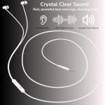 2 Pack Wired Earbuds with Microphone for Smartphones