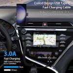 2-Pack Coiled USB C Cable for Android Auto