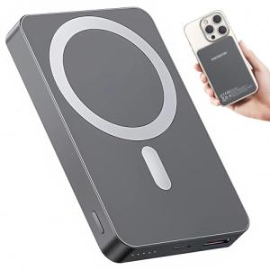 Compact 10,000mAh MagSafe Power Bank with Fast Charging