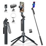 Portable 70" Tripod Stand for Phones with Remote