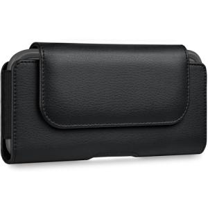 Leather Phone Holster with Clip for iPhone & Samsung