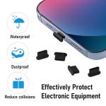 25Pcs USB C Dust Plug Set for Smartphones