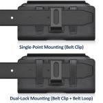 Leather Phone Holster with Clip for iPhone & Samsung