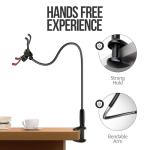 Adjustable Gooseneck Phone Holder for Bed and Desk