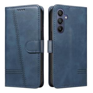 Samsung A17 5G Shockproof Leather Wallet Case, Blue
