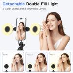 YUANRAN Selfie Stick Tripod with Remote and Lights