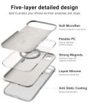 OTOFLY Magnetic Liquid Silicone Case for iPhone 17