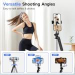 YUANRAN Selfie Stick Tripod with Remote and Lights