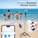 YUANRAN Selfie Stick Tripod with Remote and Lights