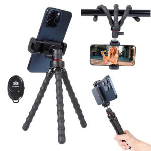 Mini 3-in-1 Flexible Phone Tripod with Remote