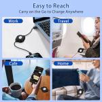 Retractable Fast Charging USB Type C Cable 3.3FT