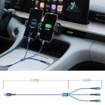 3-in-1 Multi Charging Cable 6FT - 2 Pack