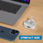 4-Pack Dual USB UK Phone Charger Adapters