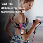 Sweatproof Running Phone Armband with AirPods Pocket