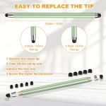 Rainbow 2-in-1 Stylus Pens, 5 Pack