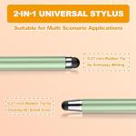 Rainbow 2-in-1 Stylus Pens, 5 Pack