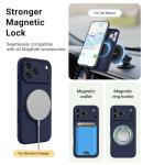 Magnetic iPhone 17 Pro Max Case - Midnight Blue