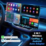 AOUQEE Wireless CarPlay & Android Auto Adapter