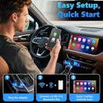 AOUQEE Wireless CarPlay & Android Auto Adapter