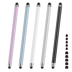 2-in-1 Stylus Pens for Touch Screens (5 Pack)