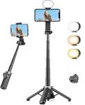 Victiv Mini Selfie Stick Tripod with Fill Light