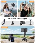 Victiv Mini Selfie Stick Tripod with Fill Light
